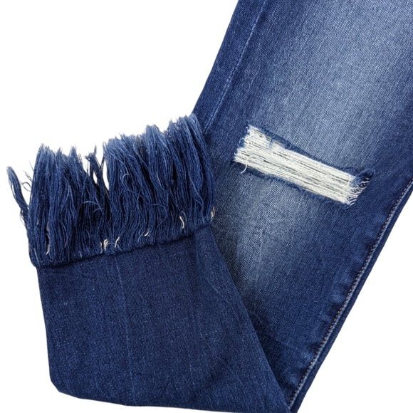 FRAME Le Skinny De Jeanne Destroyed Jeans Ankle Length Womens 29 Frayed - Picture 5 of 12